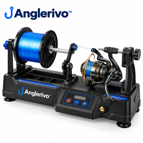 Anglerivo™ Electric Fishing Line Spooler — White background product image