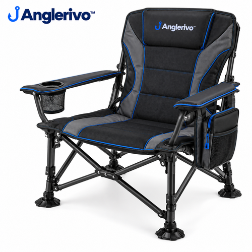 Anglerivo™ Folding Fishing Chair — White background product image