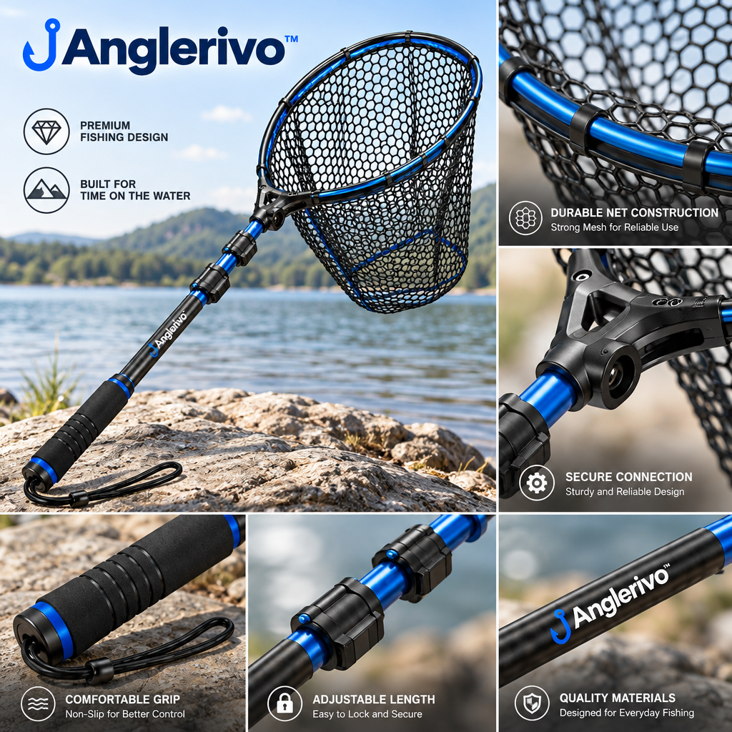 Anglerivo™ Telescopic Fishing Landing Net — Product details image
