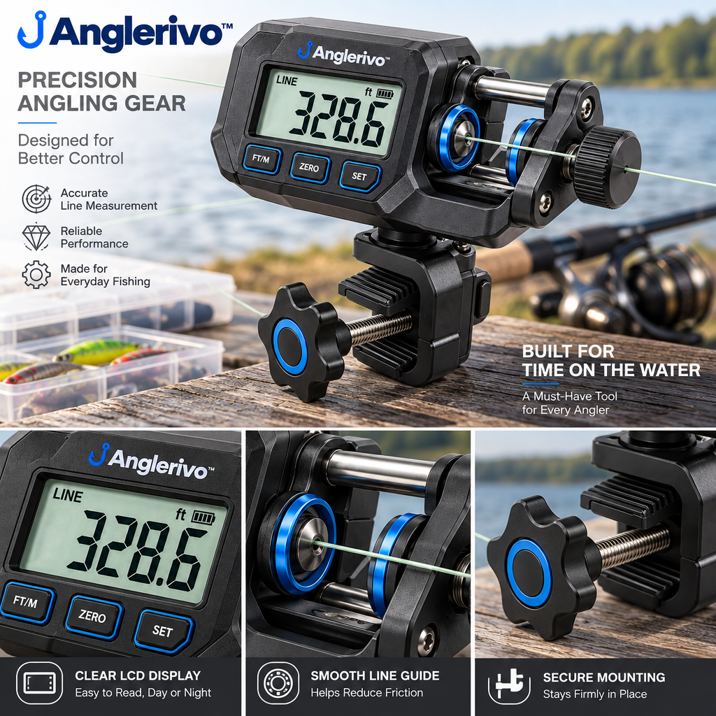 Anglerivo™ Digital Fishing Line Counter — Product details image