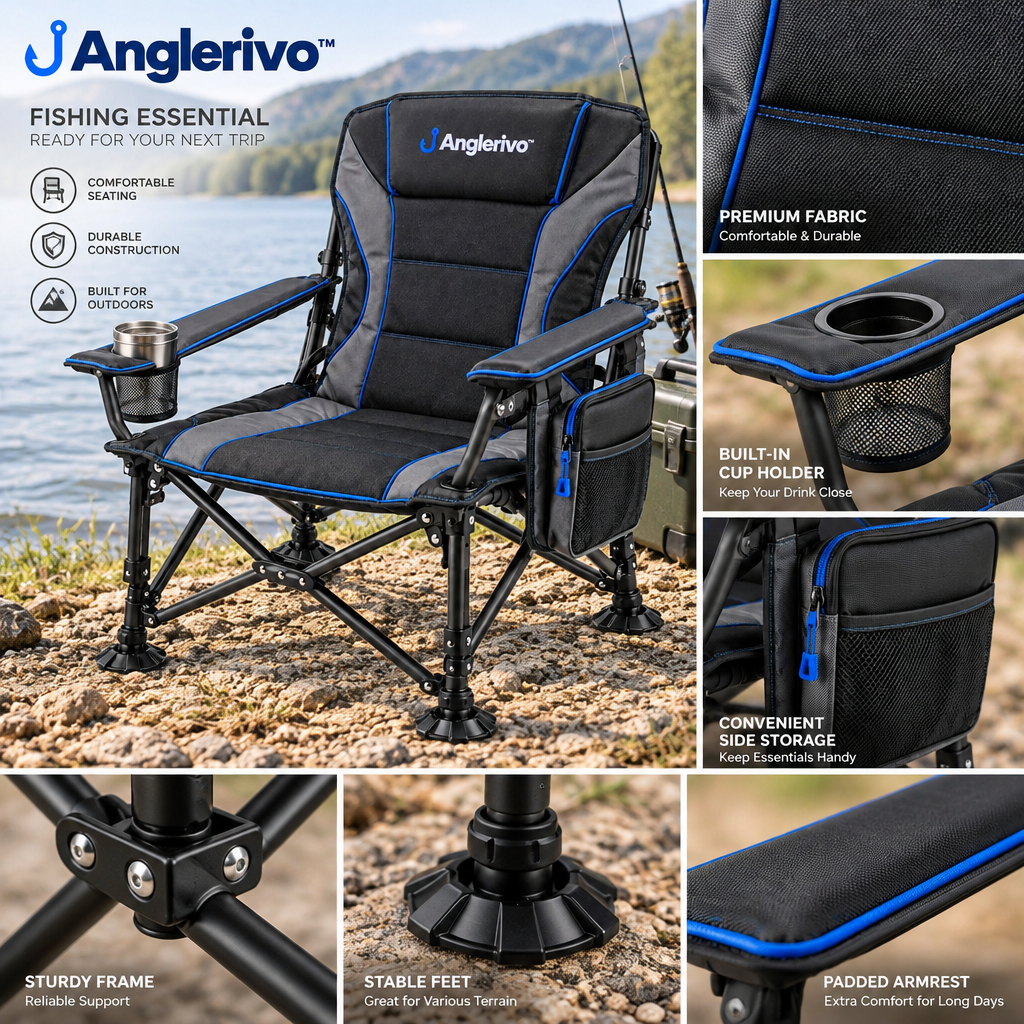 Anglerivo™ Folding Fishing Chair — Product details image