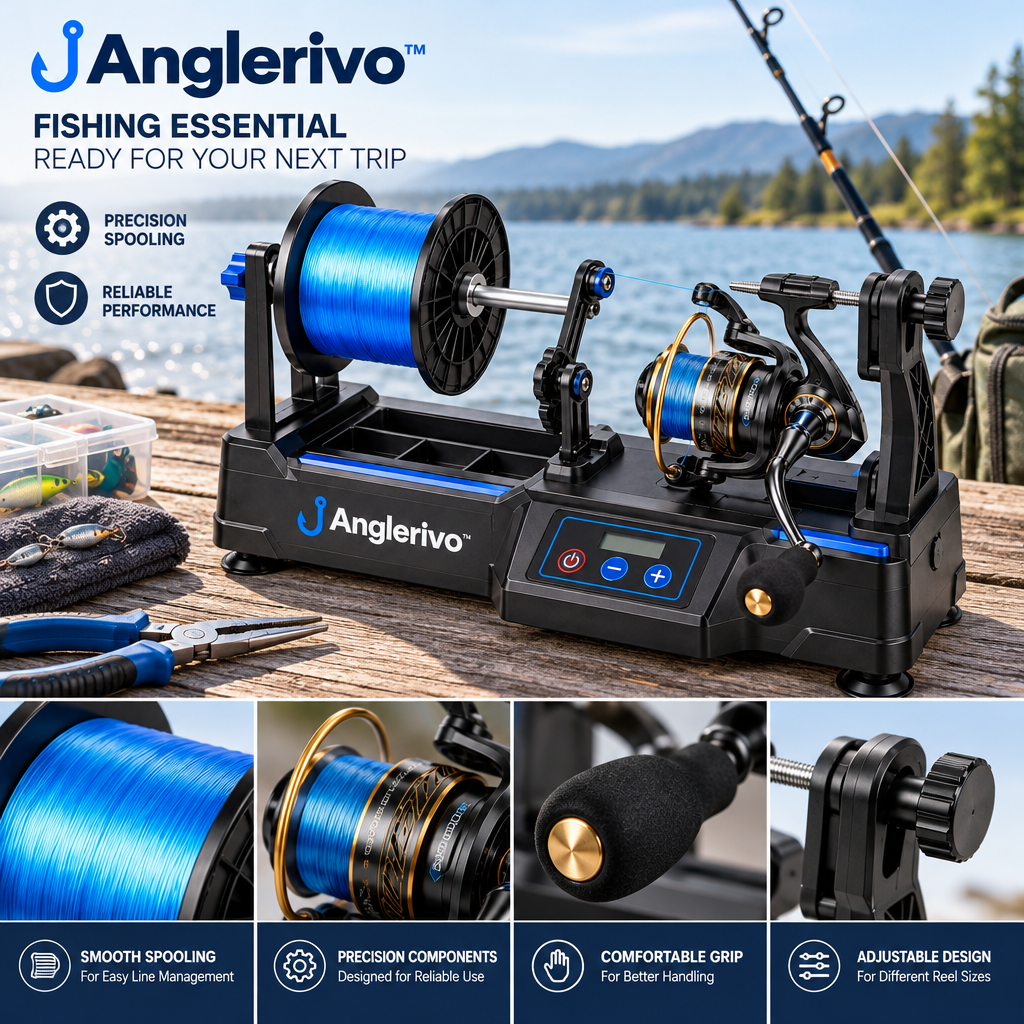 Anglerivo™ Electric Fishing Line Spooler — Product details image